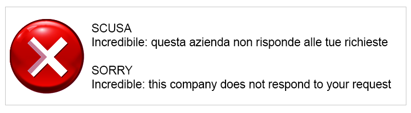 Azienda che non risponde