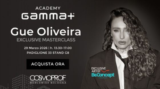 GAMMA+❤️COSMOPROF Bologna presenta la MASTERCLASS ESCLUSIVA CON GUE OLIVEIRA